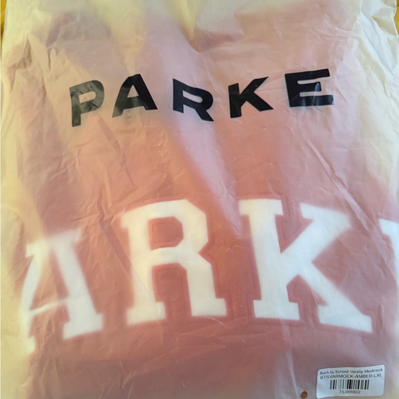 Parke Back to School Varsity Mockneck Amber | Size L/XL - Picture 7 of 7